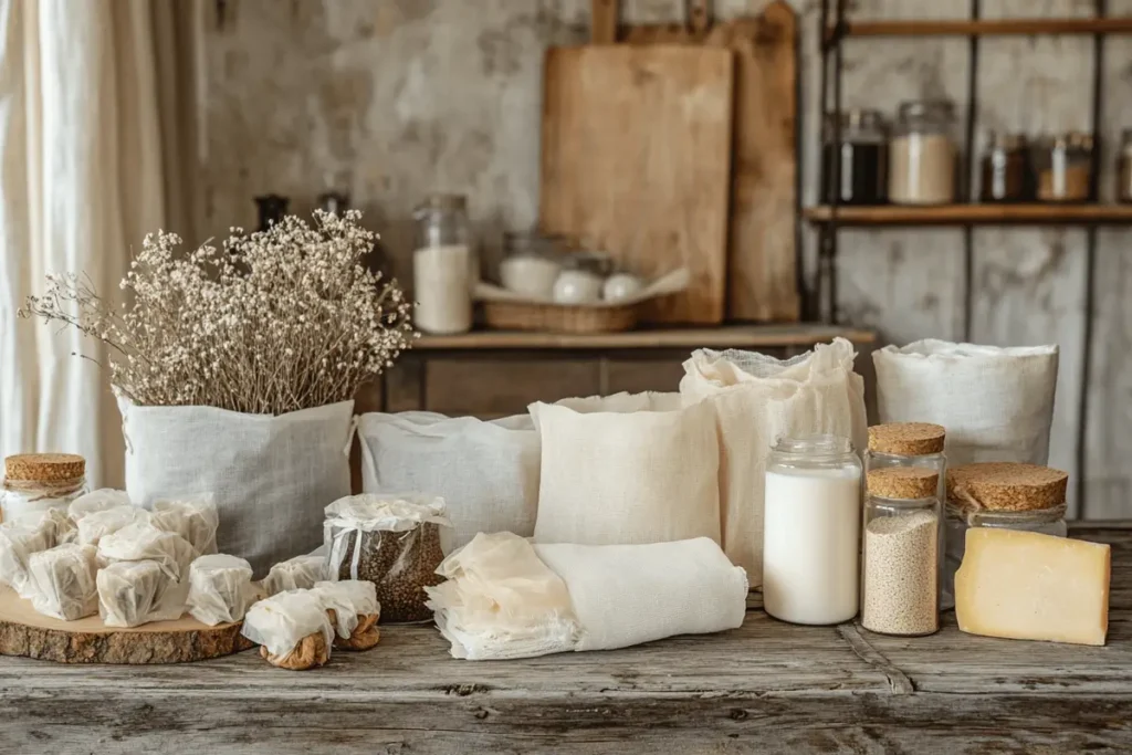 Alternatives to Cheesecloth in a Rustic Kitchen